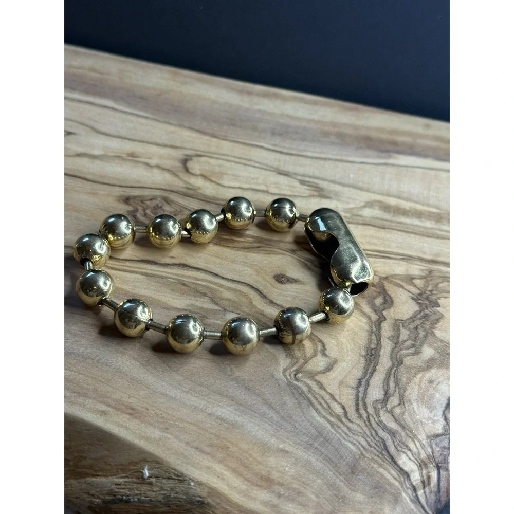 Ball And Chain Y2K Bracelet Gold Tone Costume Jewelry